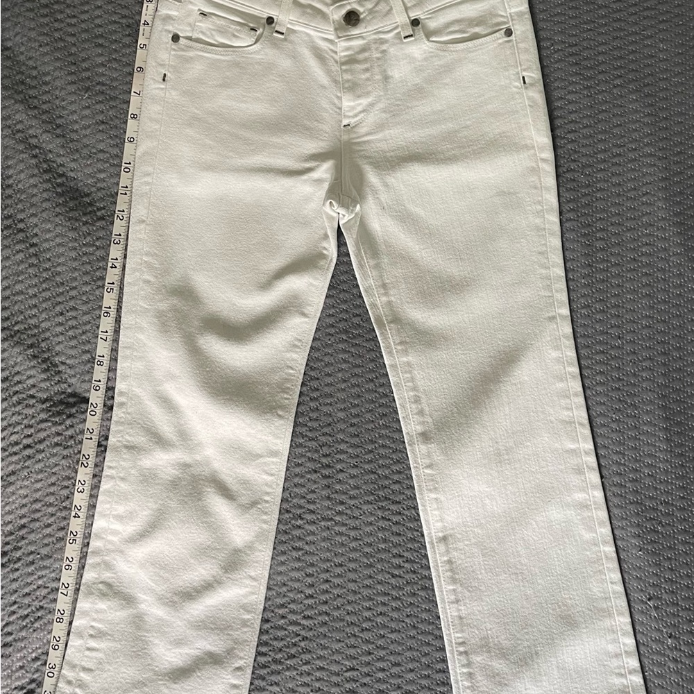 PAIGE White Straight Leg Jeans Classic Style